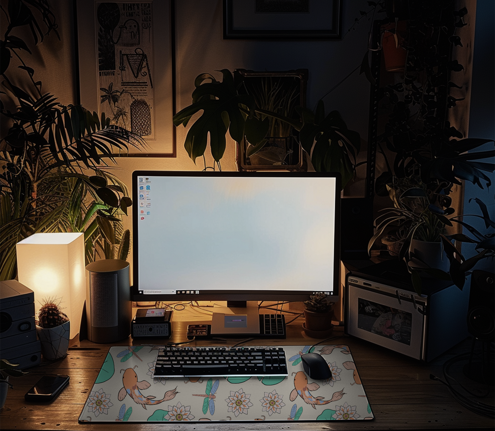 Koi Fish Desk Mat