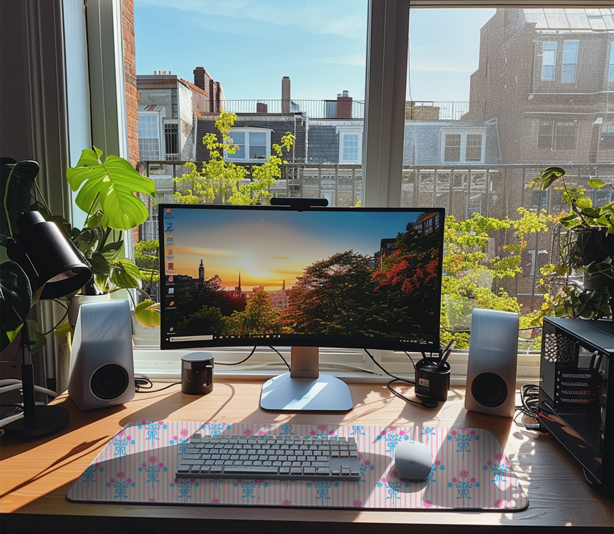 Vintage Floral Desk Mat