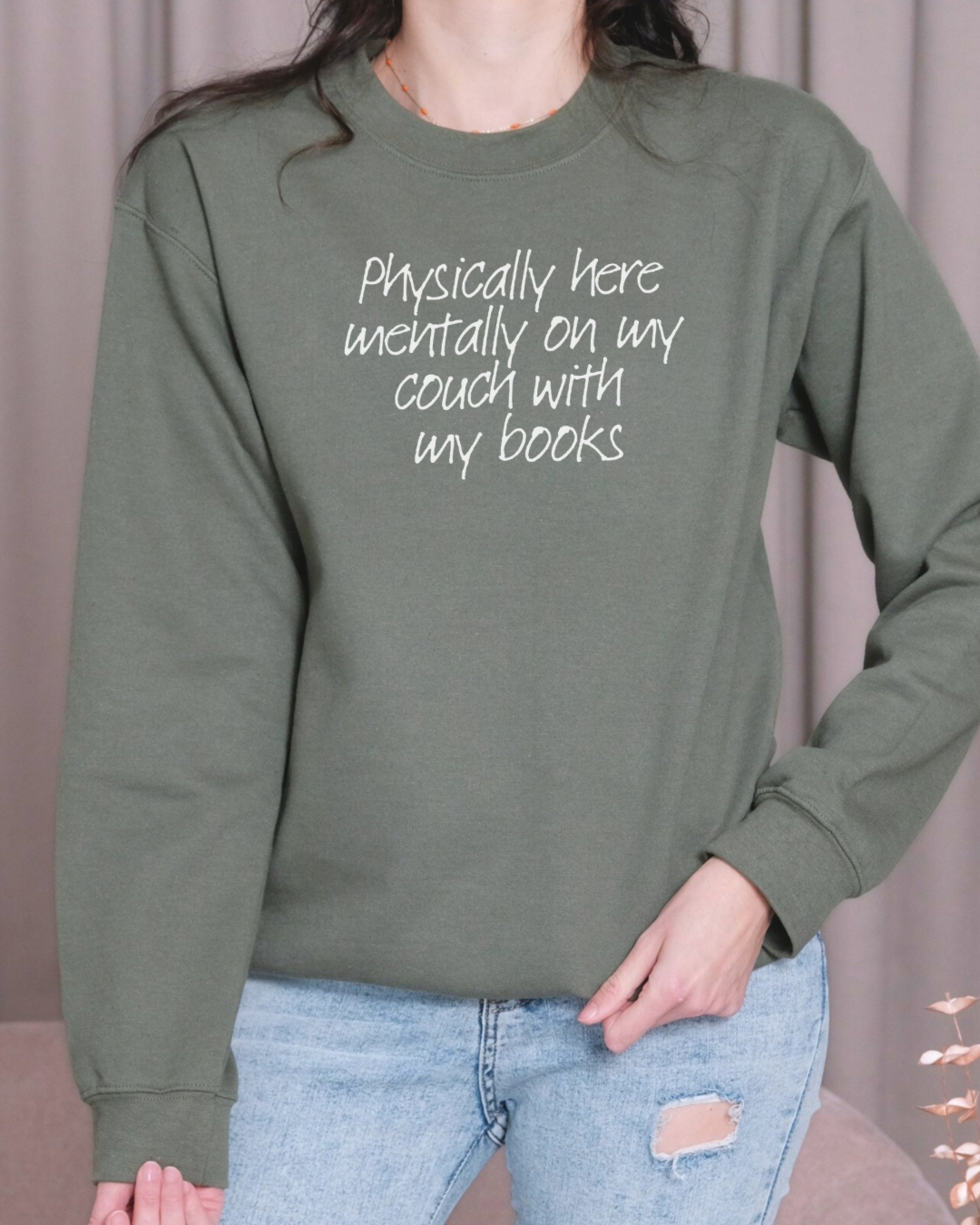 Mentally With My Books Sweatshirt