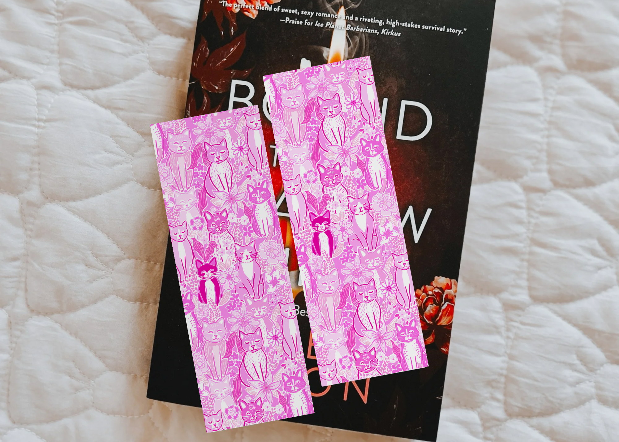 Pink Cat Bookmark
