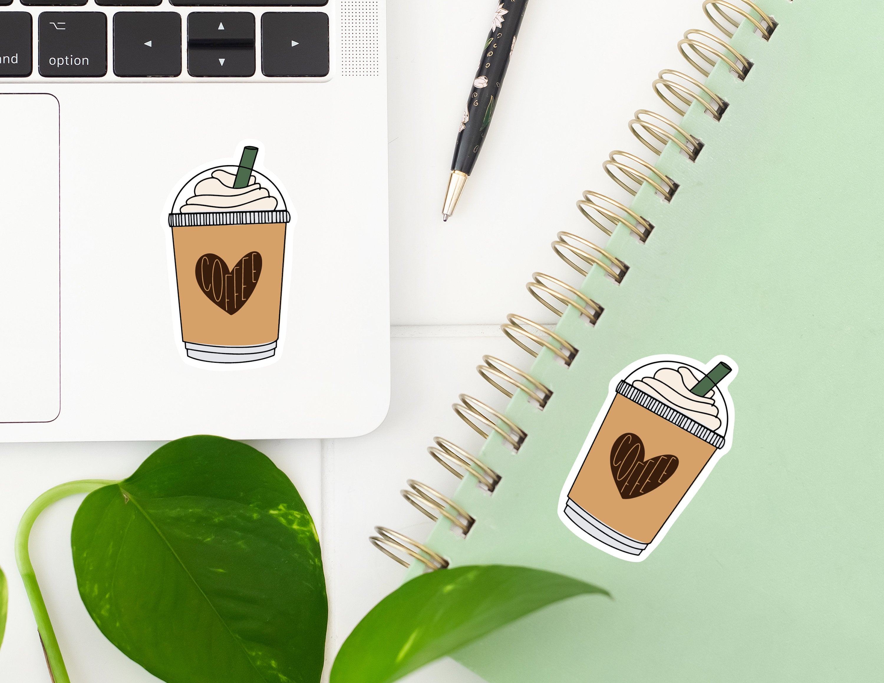 Coffee Sticker, Kindle Sticker, Cute Sticker, Waterproof Sticker