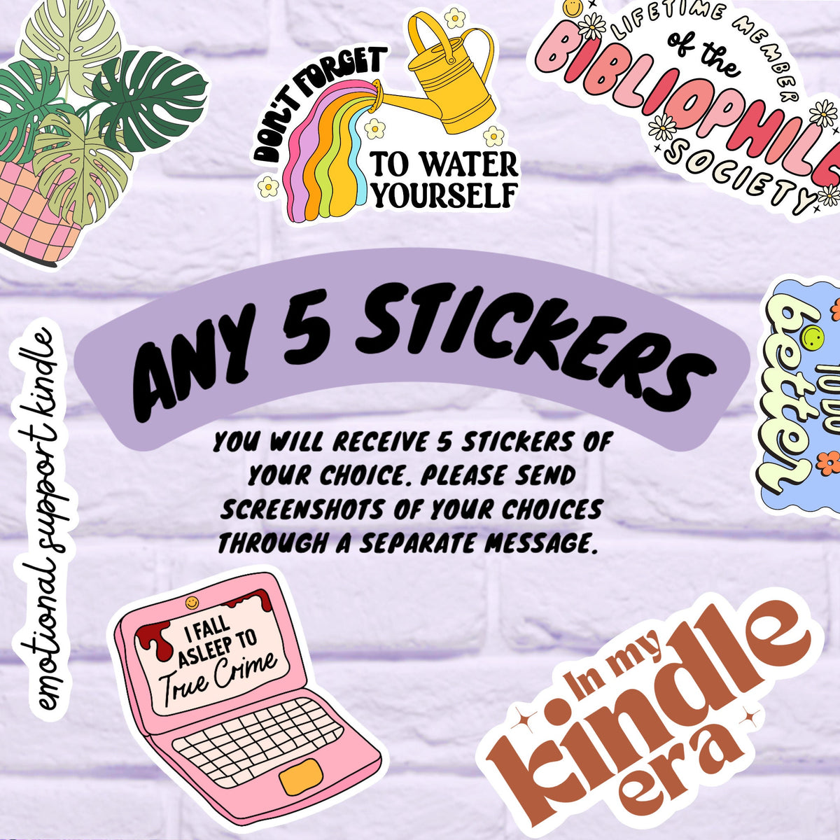 Sticker Pack, Kindle Stickers, Book Stickers, Cute Stickers, Laptop Decals