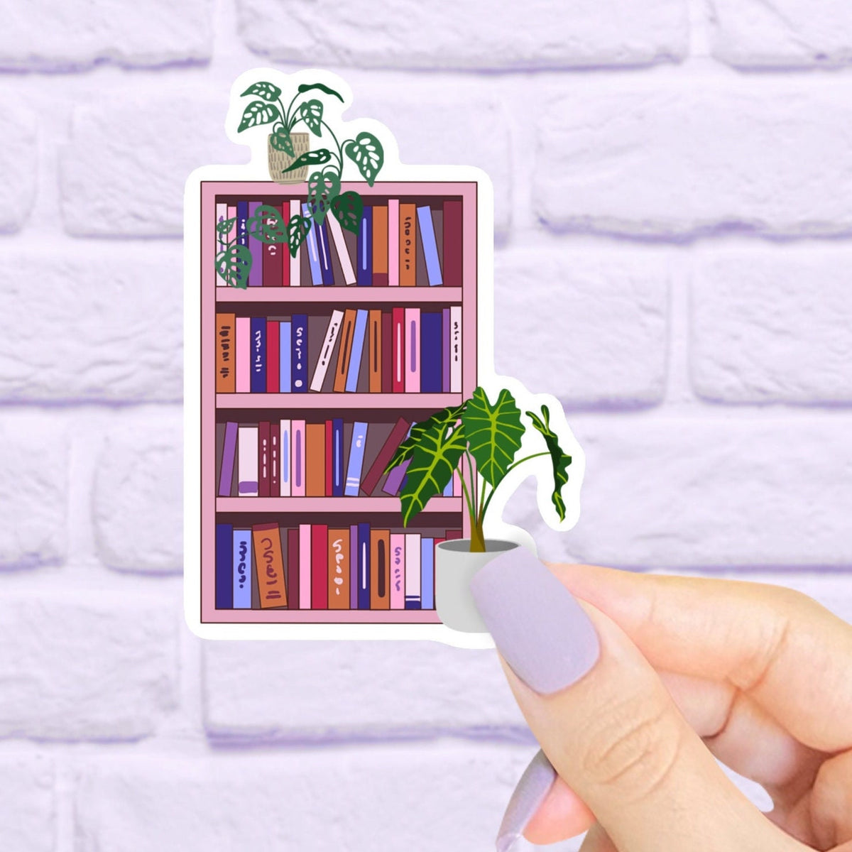 Book Stickers, Kindle Stickers, Bookish, Cute Plant Stickers, Reading Stickers