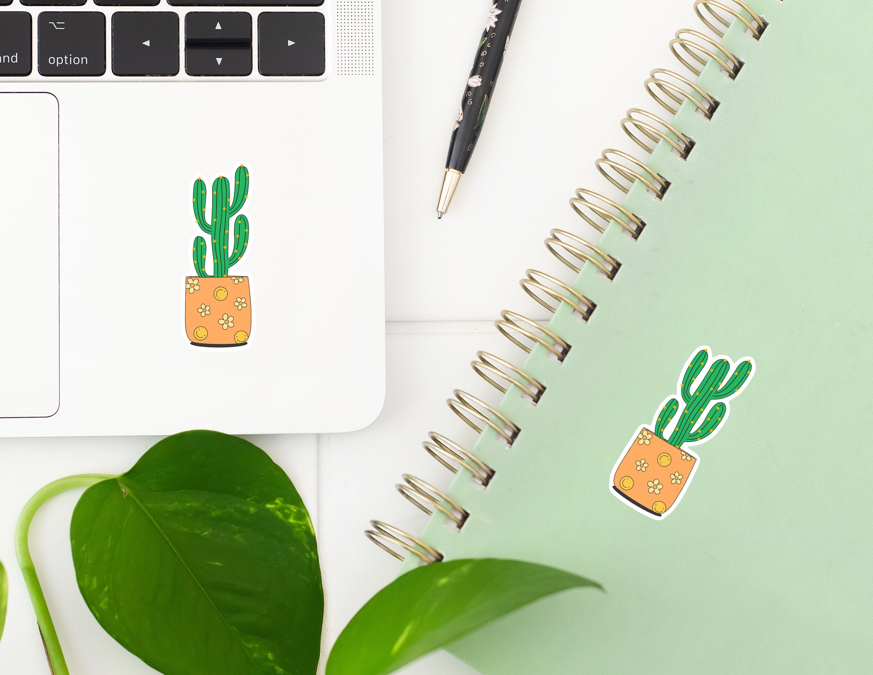 Kindle Sticker, Plant Stickers, Flower Stickers, Aesthetic Stickers, Laptop Decals