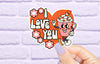 Valentine’s Day Sticker, Kindle Sticker, Computer Stickers, Cute Stickers, Waterproof, Laptop Decals