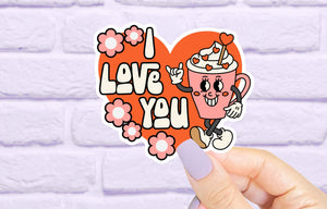 Valentine’s Day Sticker, Kindle Sticker, Computer Stickers, Cute Stickers, Waterproof, Laptop Decals