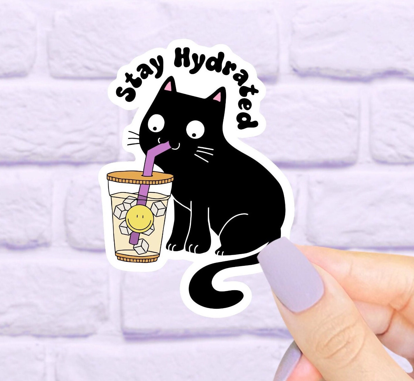 Cat Stickers, Kindle Stickers, Cute Stickers, Aesthetic Stickers, Laptop Decals, Reading Stickers