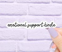 Emotional Support Kindle Sticker, Book Stickers, Reading Stickers, Cute Stickers