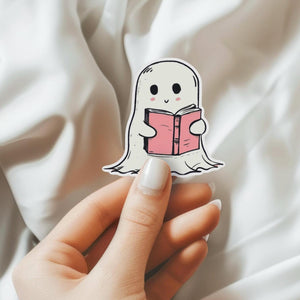 Reading Ghost Waterproof Sticker