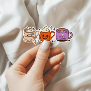 Halloween Coffee Mugs Waterproof Sticker