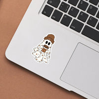 Coffee Ghost Waterproof Sticker