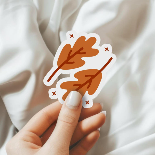 Fall Leaves Waterproof Sticker