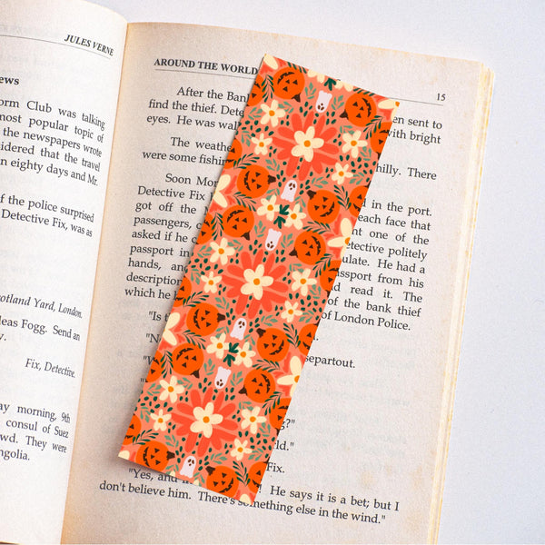 Cute Halloween Bookmark, Fall Bookmark, Bookish Merch, Book Lover Gift, Gifts for Readers