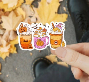 Halloween Drink Trio Waterproof Sticker