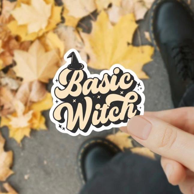 Basic Witch Waterproof Sticker