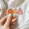 Sparkle Pumpkin Waterproof Sticker