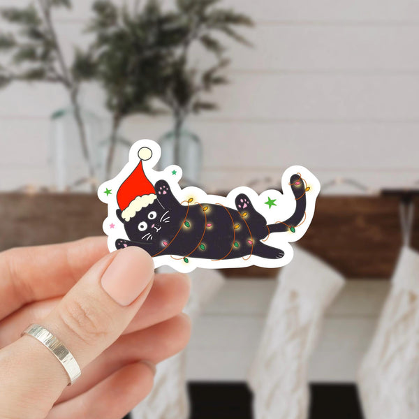 Christmas Stickers, Cat Stickers, Waterproof Stickers, Cute Stickers, Kindle Stickers 8.2 A1