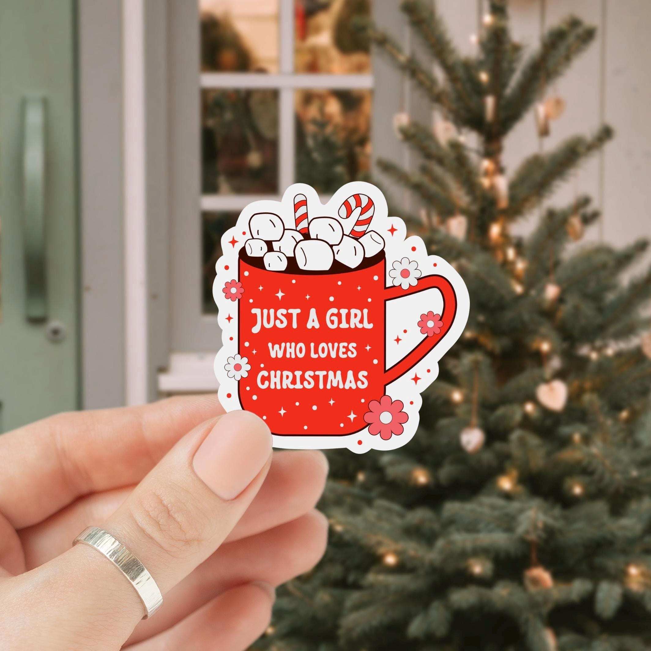 Christmas Stickers, Waterproof Stickers, Cute Stickers, Kindle Stickers