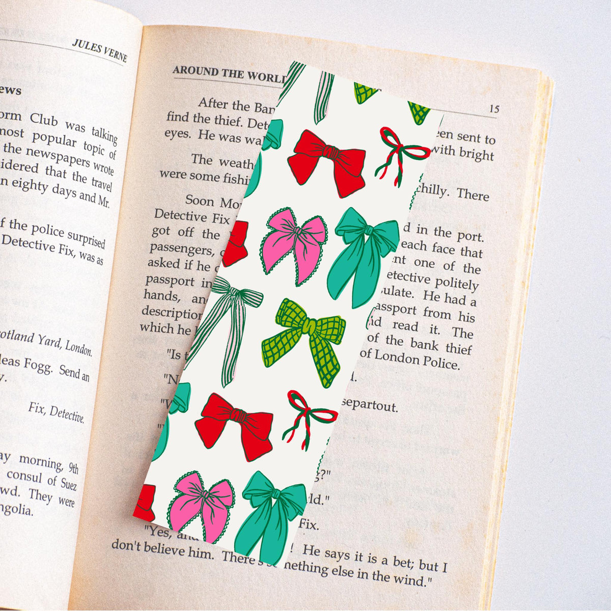 Christmas Christmas Bookmark, Cute Bookmark, Bookish Merch, Book Lover Gift, Gifts for Readers