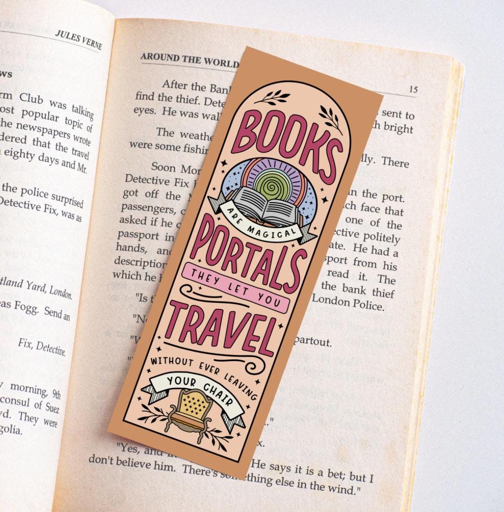 Cute Bookmark, Bookish Merch, Book Lover Gift, Gifts for Readers