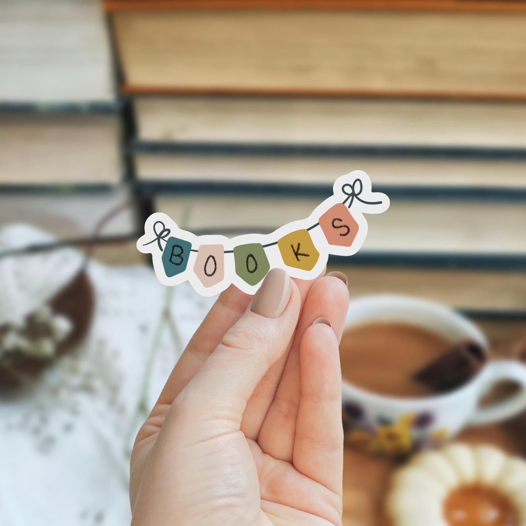 Books Banner Waterproof Sticker