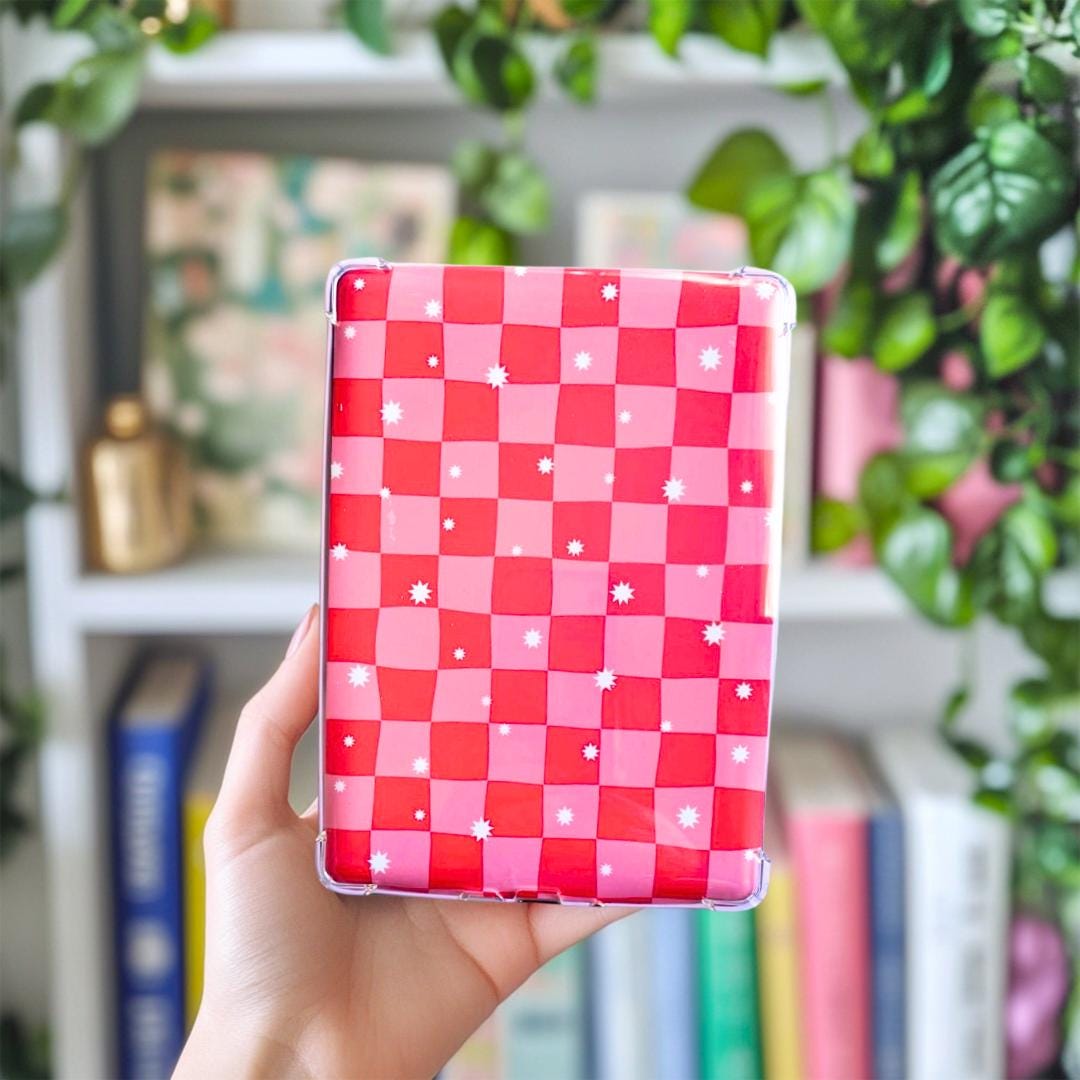 Sparkle Red Checkered Kindle Insert