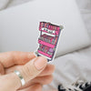 Pink TBR Cart Waterproof Sticker