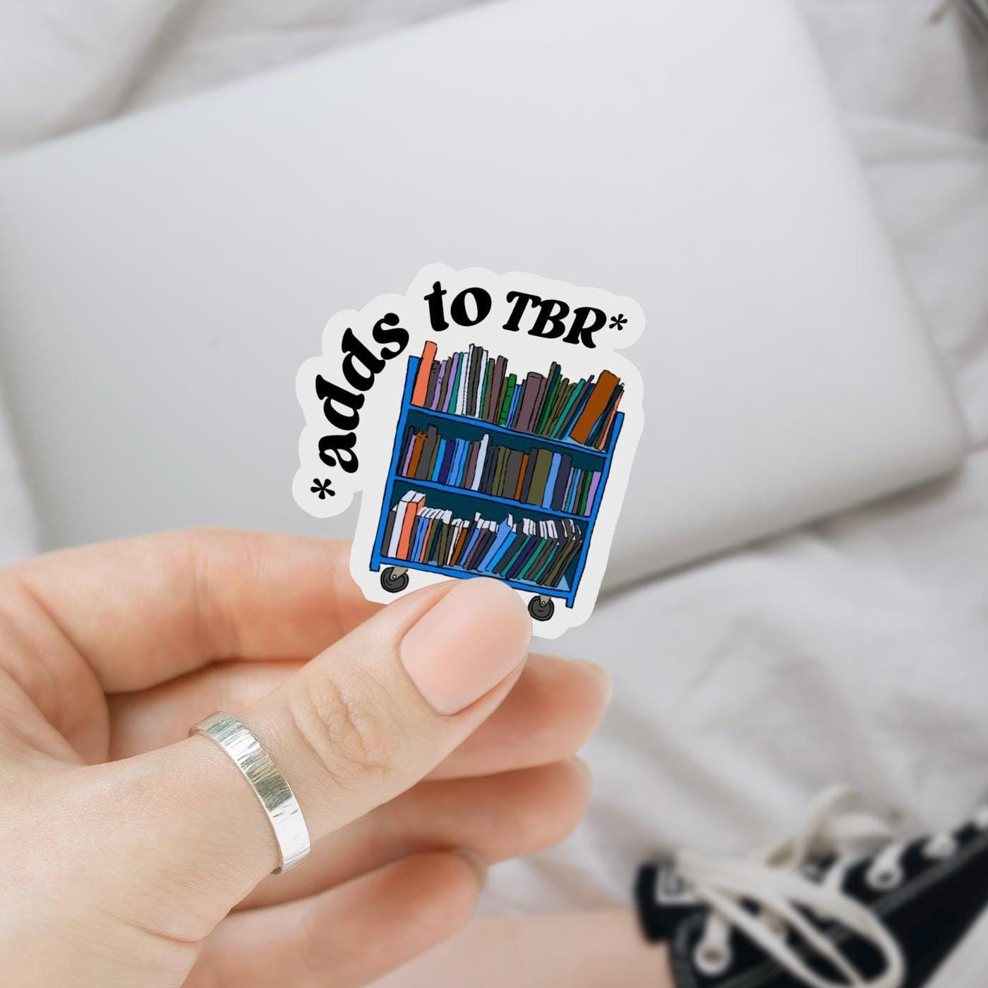 Kindle Stickers, Book Stickers, Bookish Stickers, Book Lover Gift, Adds to TBR Sticker