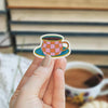 Tea Party Sticker Set, Laptop Decals, Aesthetic Stickers, Water Bottle Stickers