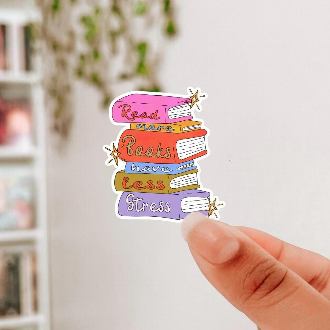 Book Stickers, Bookish Stickers, Book Lover Gift, Laptop Stickers