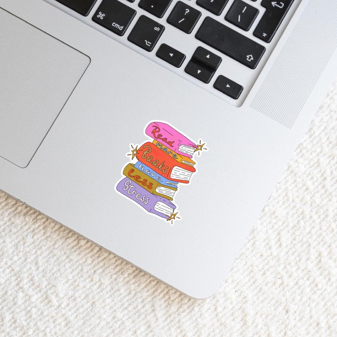 Book Stickers, Bookish Stickers, Book Lover Gift, Laptop Stickers