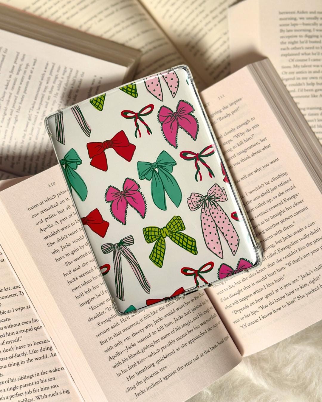 Bow Kindle Insert, Kindle Accessories, Bookish, Book Lover Gift